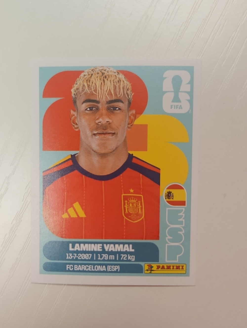 LAMINE YAMAL. Panini Spain Soccer Sticker - ESP 15